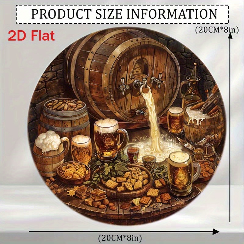 1Pc Round 2D Flat Aluminum Sig - Home Decor Outside 评论和价格
