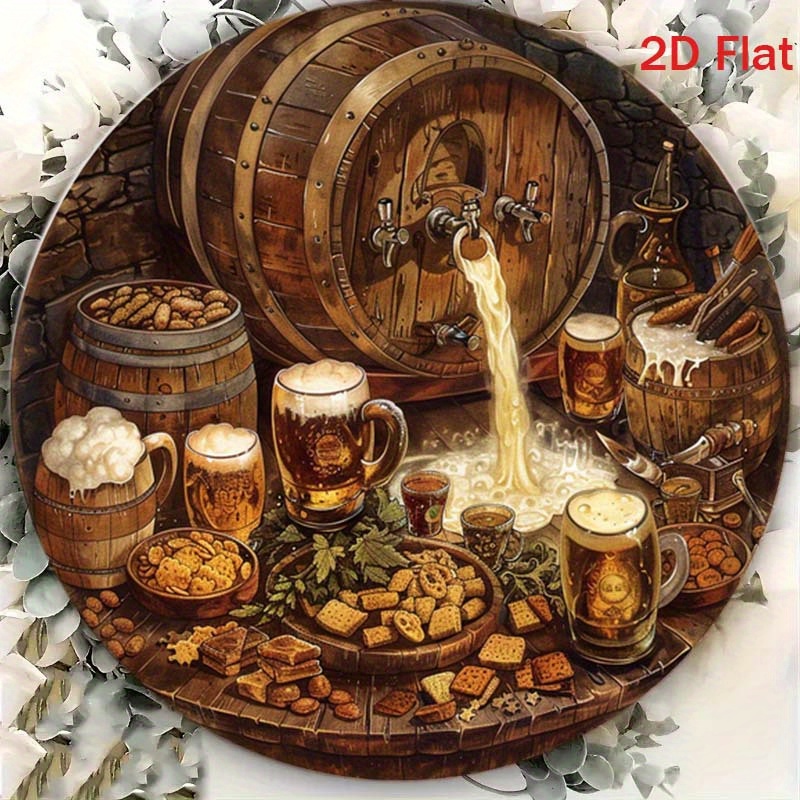 1Pc Round 2D Flat Aluminum Sig - Home Decor Outside 评论和价格
