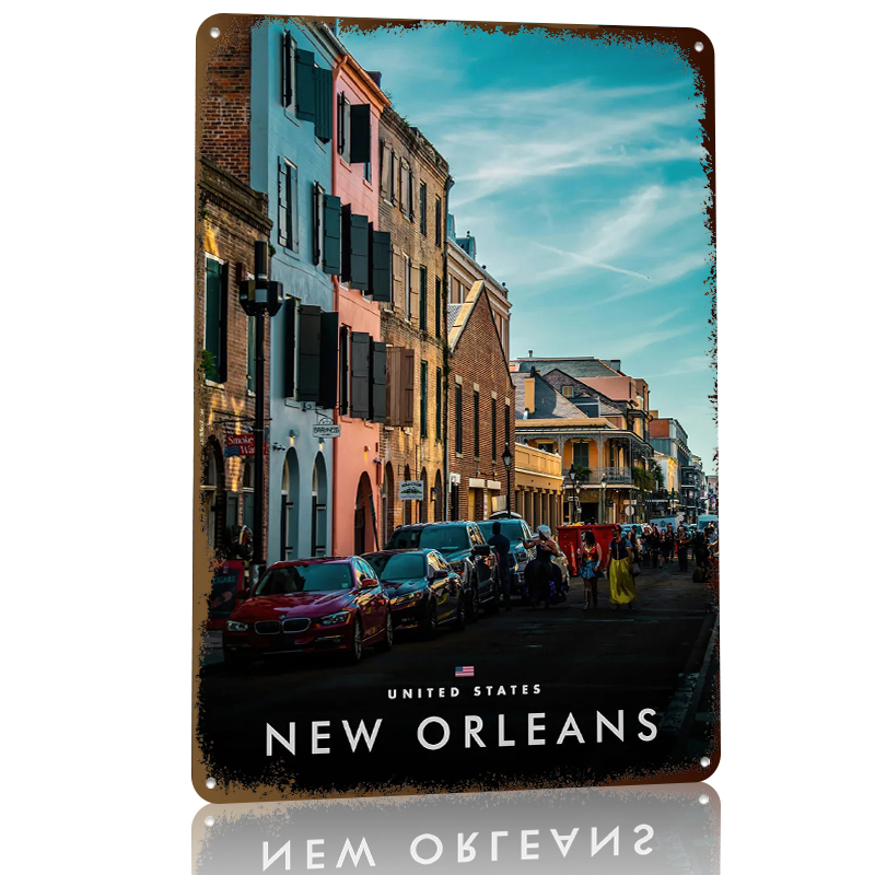 New Orleans Street Scene Print - Home Decor New Orleans 评论和价格