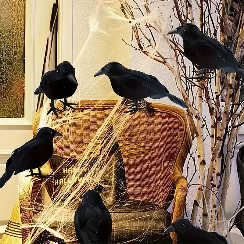 1PC Black Crow Halloween Decor - Home Decor Inspo 评论和价格