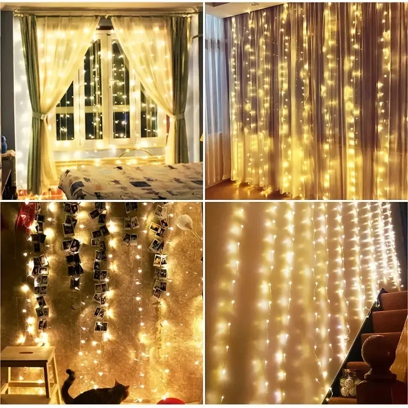 3M-6M Christmas Decoration Rem - String Curtain Light 评论和价格