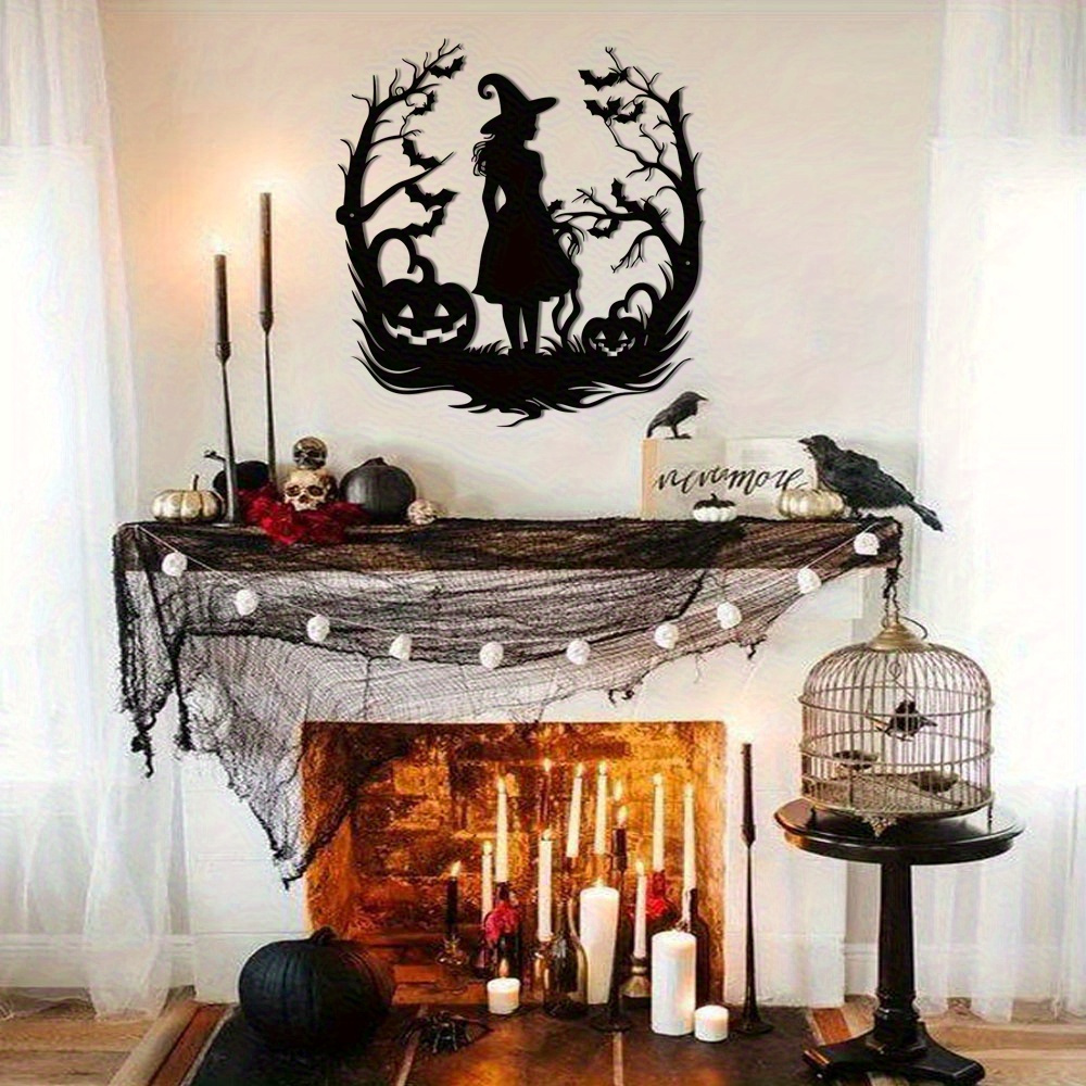 Witch Metal Art SVG Halloween  - Home Decor Vector 评论和价格