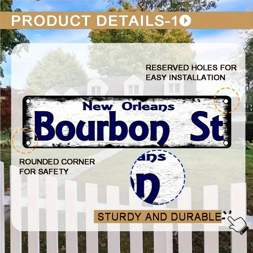 Bourbon St New Orleans Vintage - Home Decor New Orleans 评论和价格