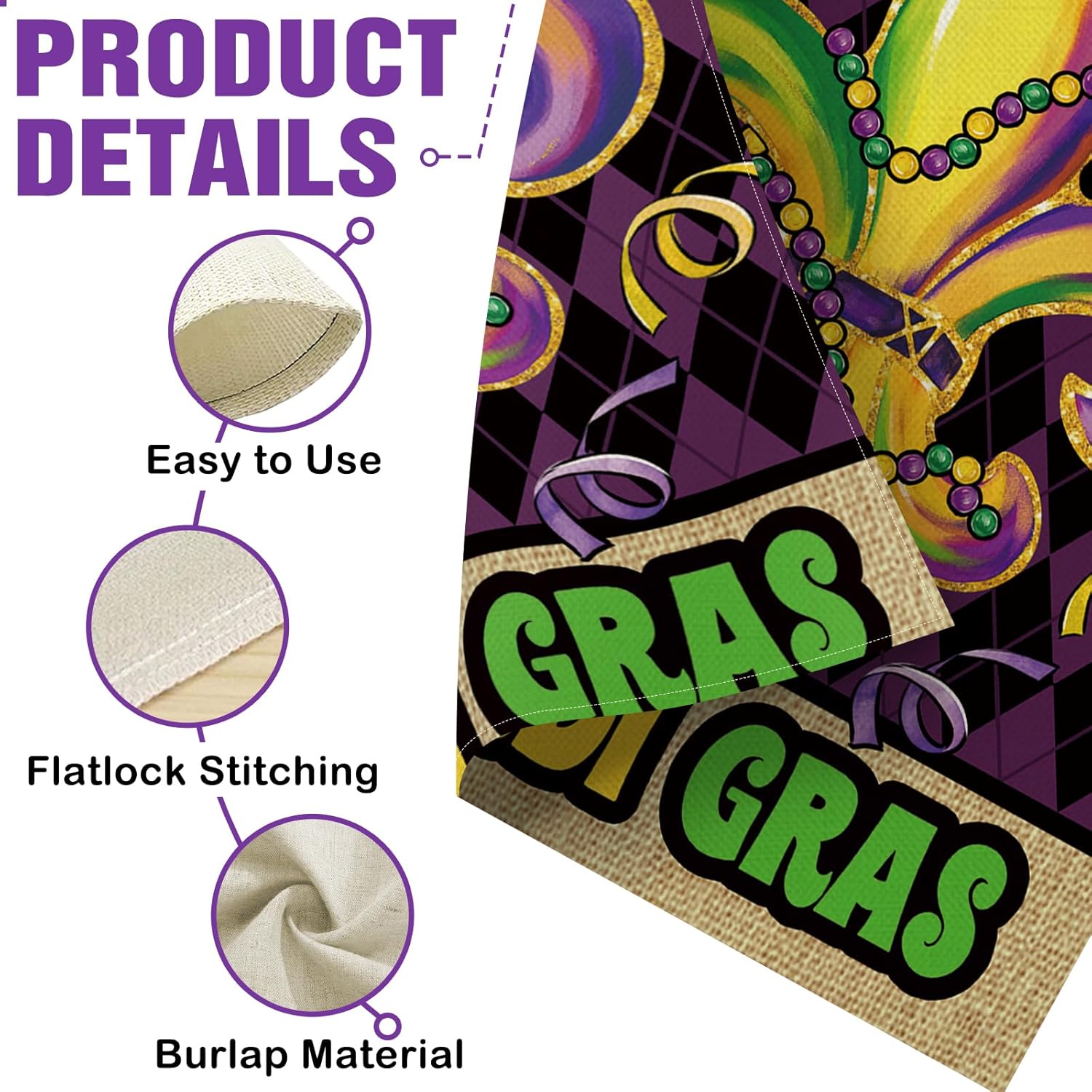 Dyrenson Mardi Gras Fleur De L - Home Decor New Orleans 评论和价格