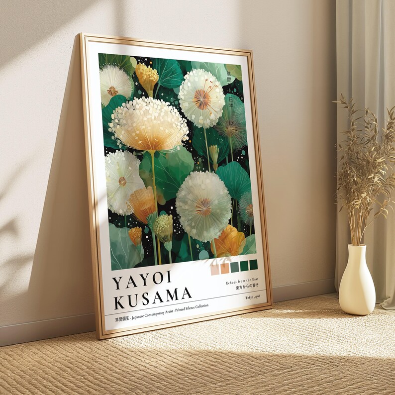1/3pcs Japanese Yayoi Kusama D - Home Decor Green 评论和价格