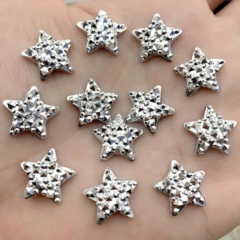 50pcs 15mm Cute Glitter Five S - Home Decor Center 评论和价格