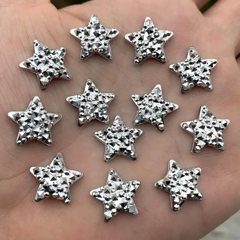 50pcs 15mm Cute Glitter Five S - Home Decor Center 评论和价格