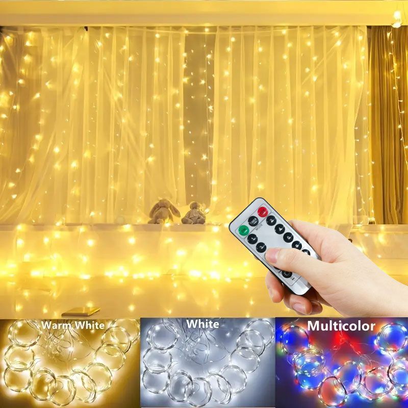3/4/6m Curtain LED String Ligh - String Curtain Light 评论和价格