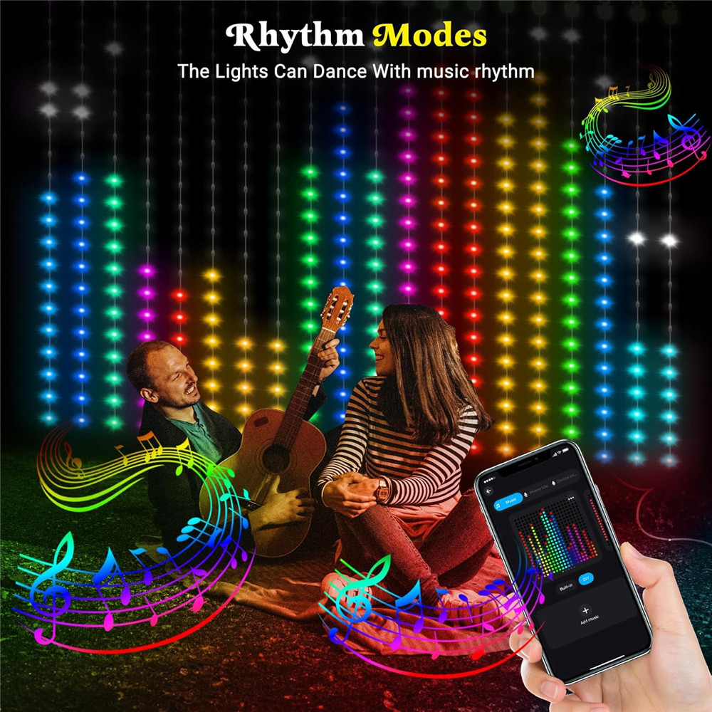1/2PCS 400LED Curtain Lights L - String Curtain Light 评论和价格