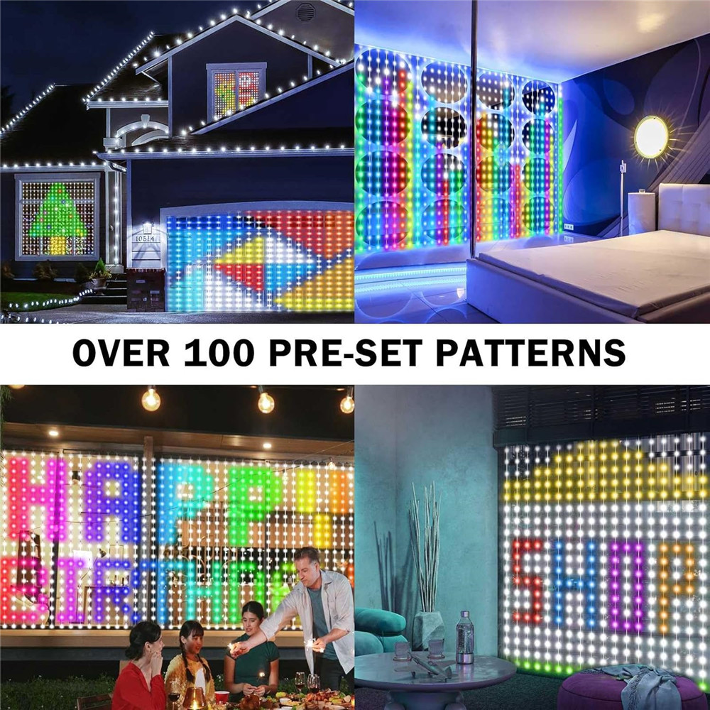1/2PCS 400LED Curtain Lights L - String Curtain Light 评论和价格