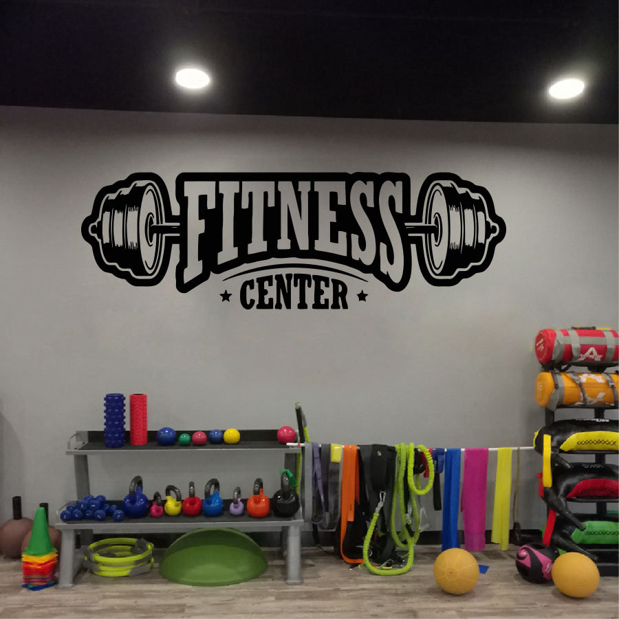 Gym vinyl decor wall decal fit - Home Decor Center 评论和价格