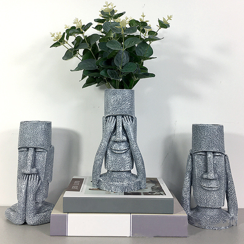 Resin Vase Human Abstract East - Home Decor Express 评论和价格