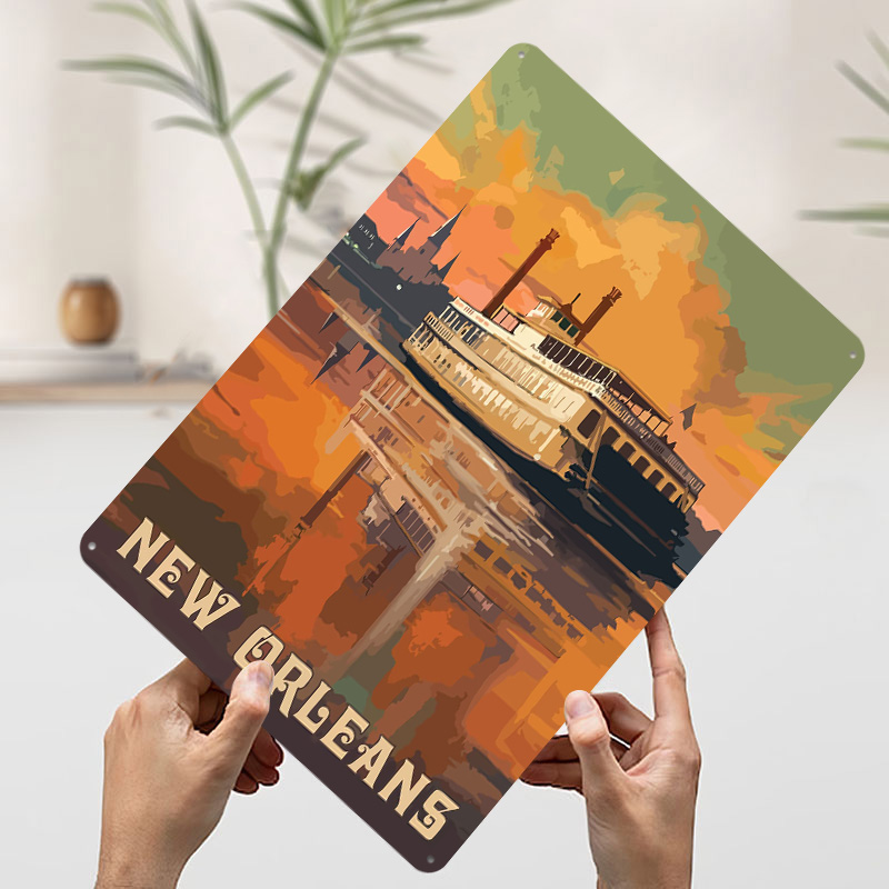 Travel to New Orleans Printed  - Home Decor New Orleans 评论和价格