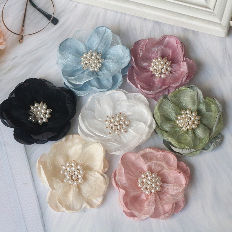 5PCS 7.5CM Chiffon Organza Fab - Home Decor Center 评论和价格