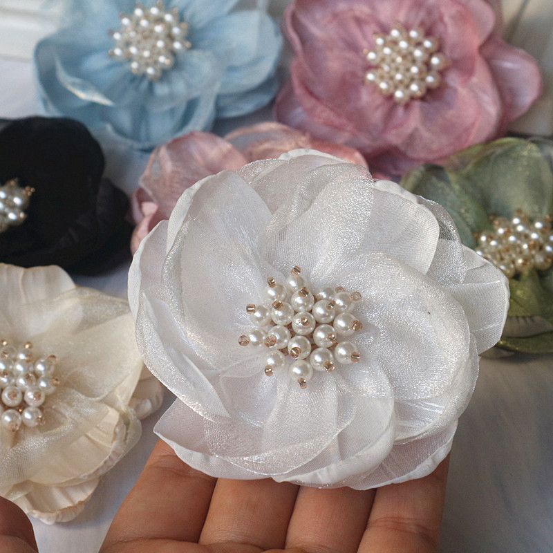 5PCS 7.5CM Chiffon Organza Fab - Home Decor Center 评论和价格