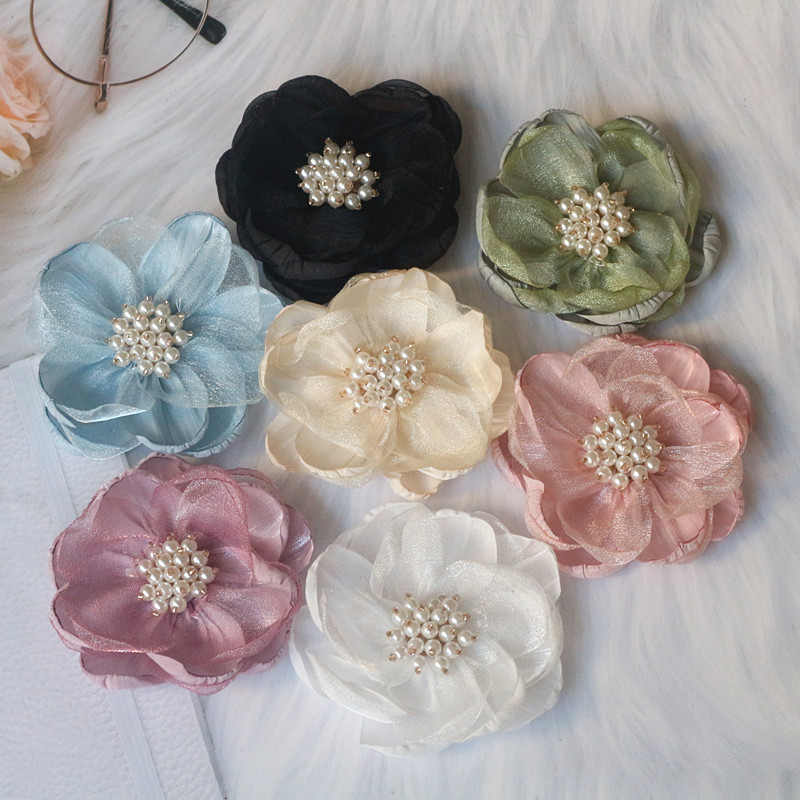 5PCS 7.5CM Chiffon Organza Fab - Home Decor Center 评论和价格