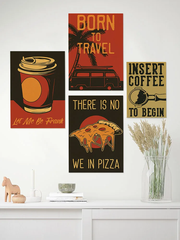 Coffee Vector Set of  Posters  - Home Decor Vector 评论和价格