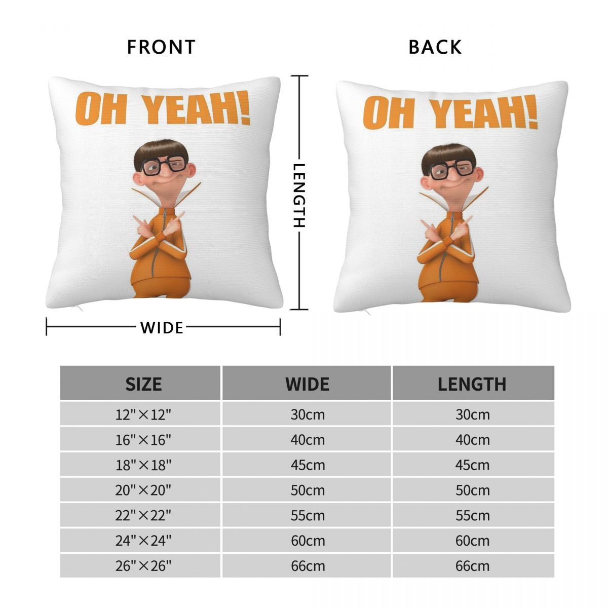 Oh Yeah Vector Square Pillowca - Home Decor Vector 评论和价格