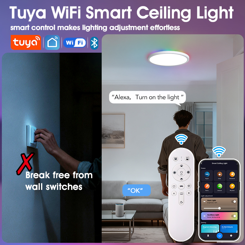 BENEWTON Tuya Smart WiFi Ceili - Home Decor Free App 评论和价格
