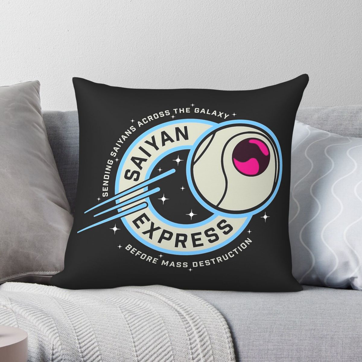 Saiyan Express Badge Pillowcas - Home Decor Express 评论和价格