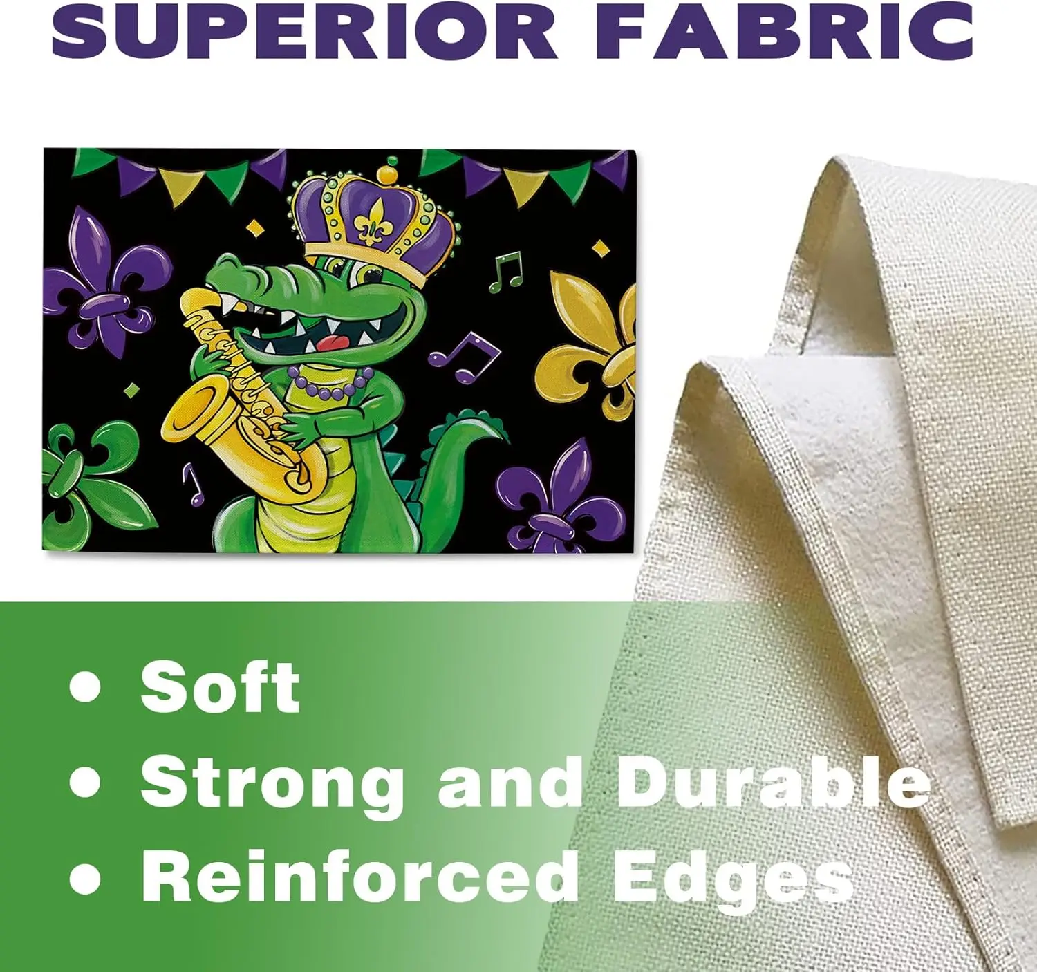 Mardi Gras Alligator Placemats - Home Decor New Orleans 评论和价格