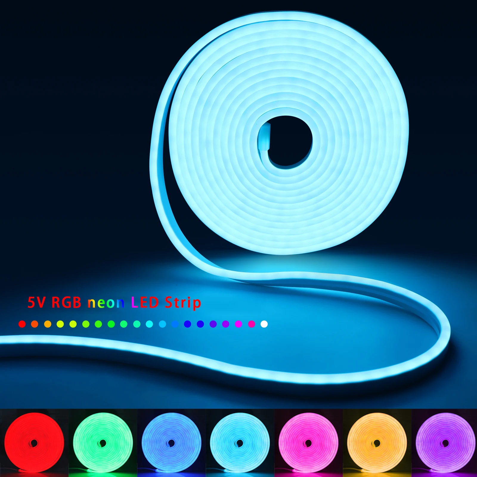1-5m RGB LED Neon Strip Light  - Home Decor Inspo 评论和价格