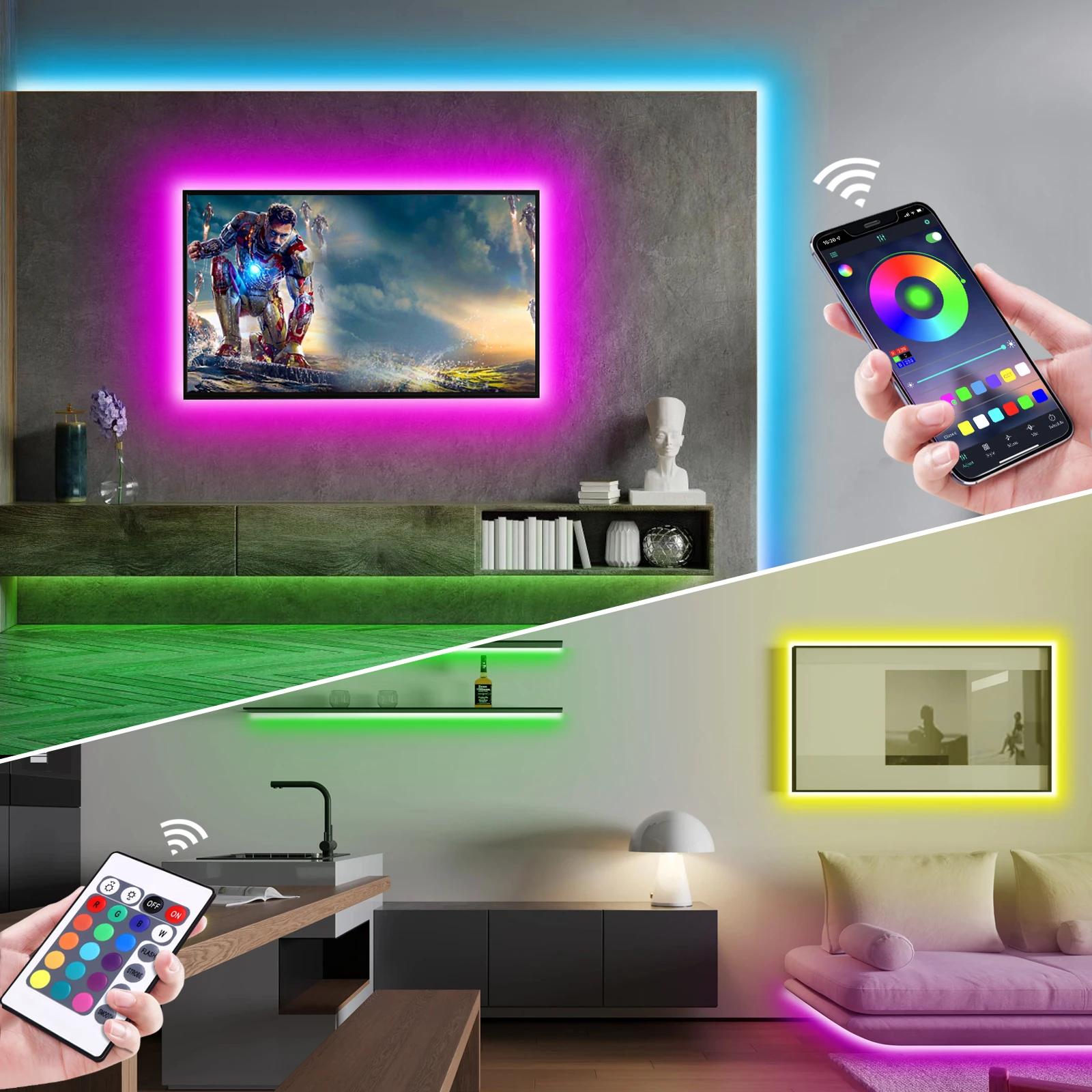 1-5m RGB LED Neon Strip Light  - Home Decor Inspo 评论和价格
